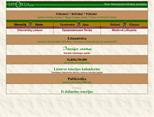 Tablet Screenshot of lietuvos.istorija.net
